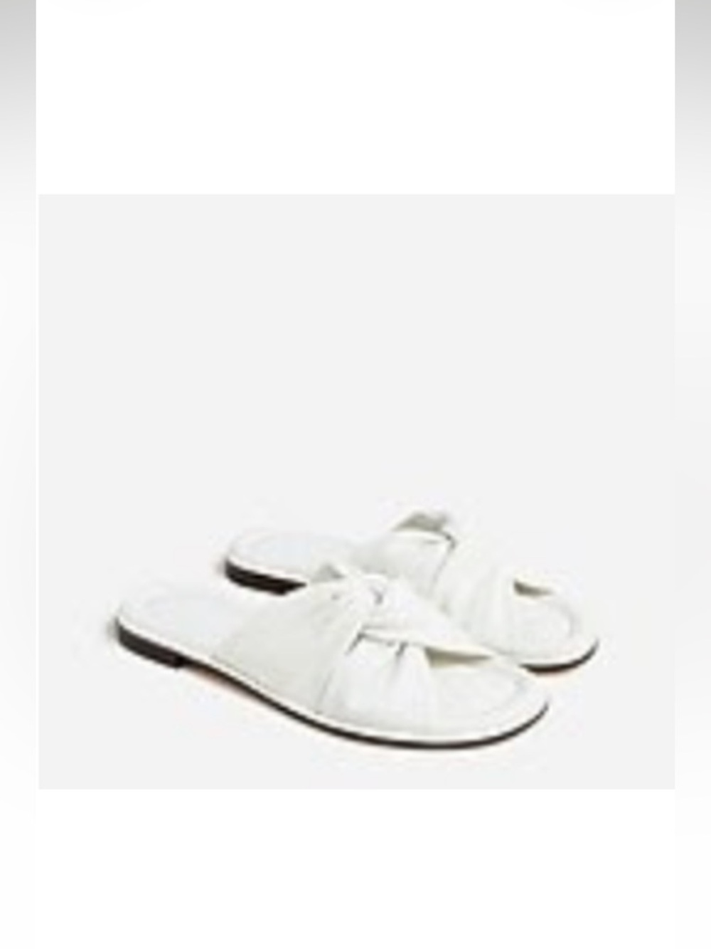 J. Crew MENORCA PADDED TWIST-KNOT SANDALS IN LEATHER